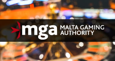 Malta Gaming Authority Log en face d'une chaudière de roulette.